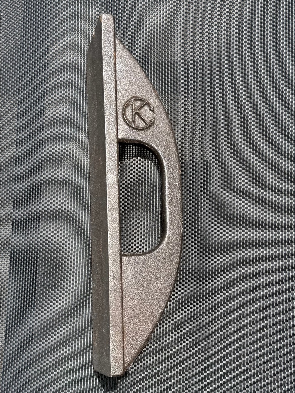 Vintage Cast Iron Fabric and Pattern Weight.